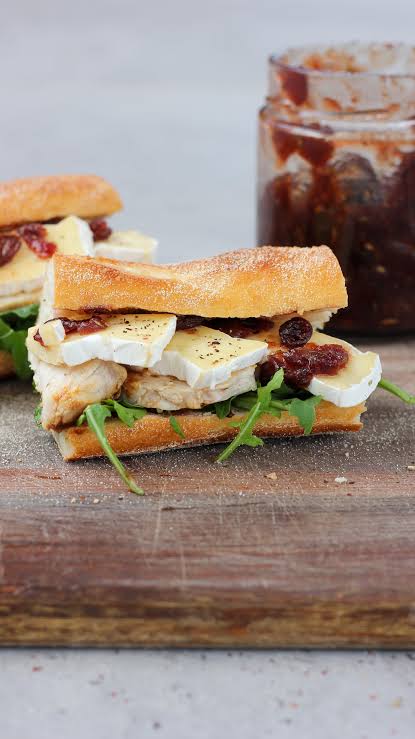Cranberry, Brie & Chicken Roll
