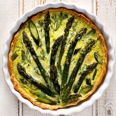 Asparagus and Corn Quiche