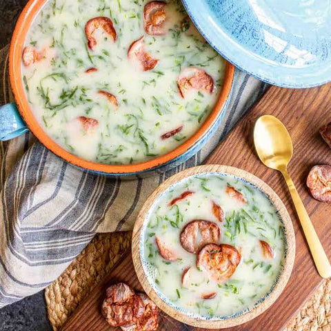 Caldo Verde- Portuguese Kale & Chorizo Soup