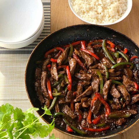 Beef & Black Bean with Fried Rice