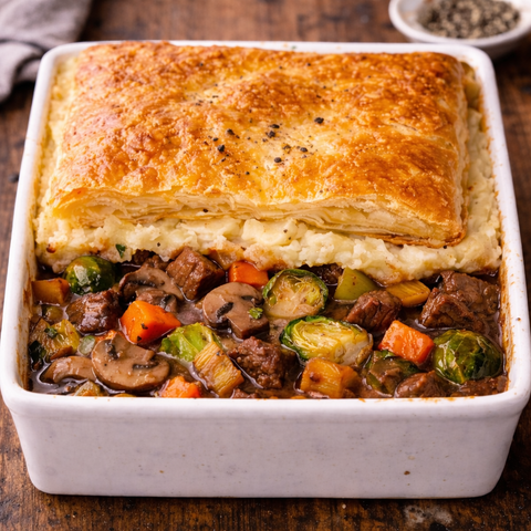 Chunky Beef & Vegetable Pie