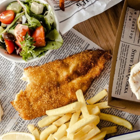 Crumbed Hoki Fish & Chunky Chips