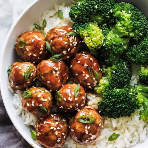 Honey Soy Chicken Meatballs
