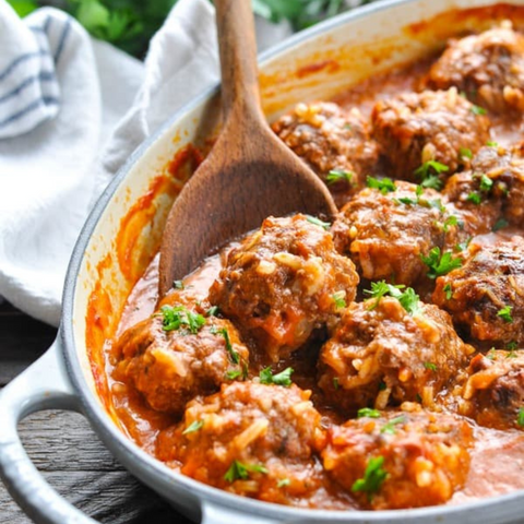 Chicken Porcupine Meatballs