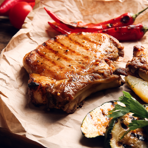 Pork Loin Steak & Vegetables