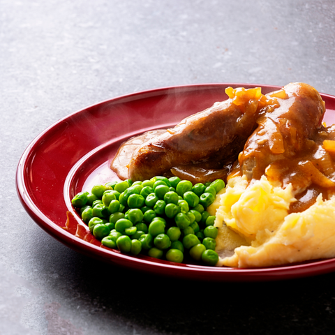 Sausages in Gravy with Mash