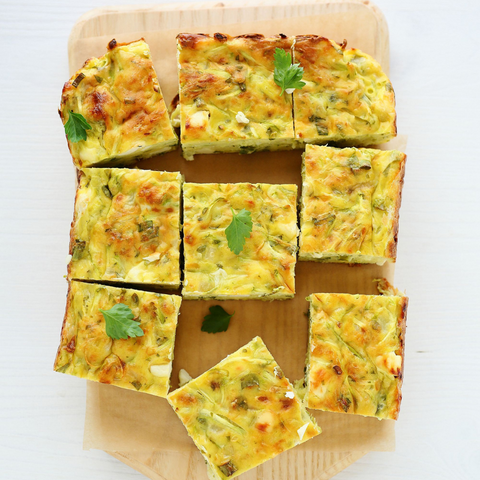 Zucchini and Bacon Slice